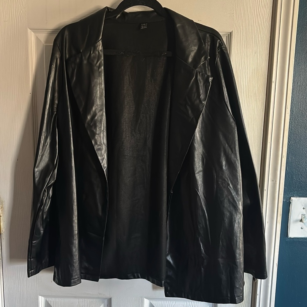 Shiny black jacket